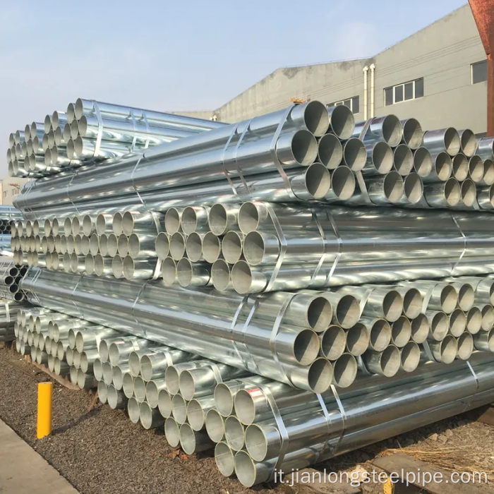 BS 1387 Tubo di acciaio zincato standard